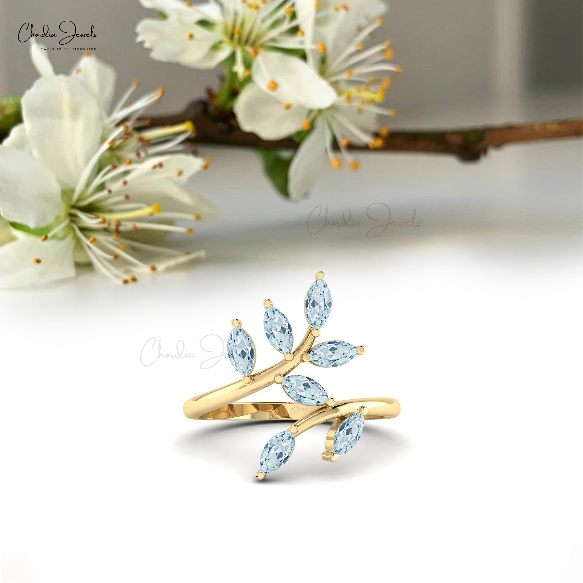 Flourish - Straight Diamond Floral Band in Your Choice of 14K Gold –  Midwinter Co. Alternative Bridal Rings and Modern Fine Jewelry